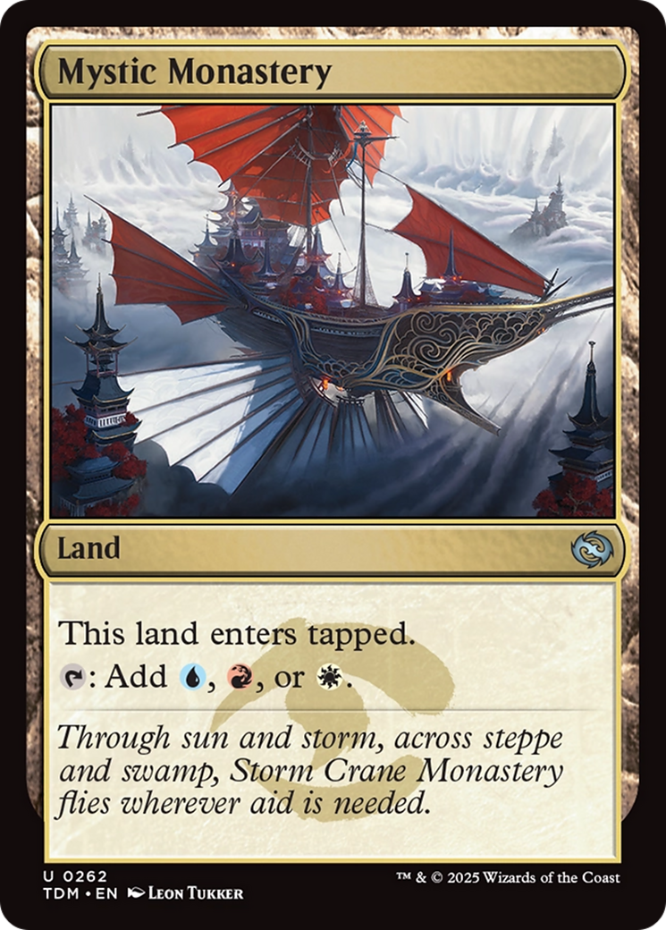 Mystic Monastery (TDM-262) [Tarkir: Dragonstorm] MTG Single Wizards of the Coast