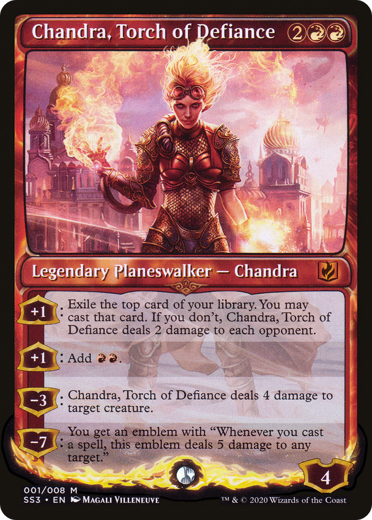 Chandra, Torch of Defiance (SS3-001) [Misc] Signature Spellbook: Chandra Foil MTG Single Wizards of the Coast