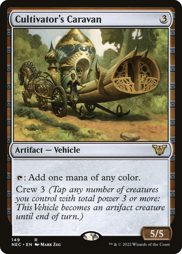 Cultivator's Caravan (NEC-149) [Neon Dynasty Commander] MTG Single Wizards of the Coast
