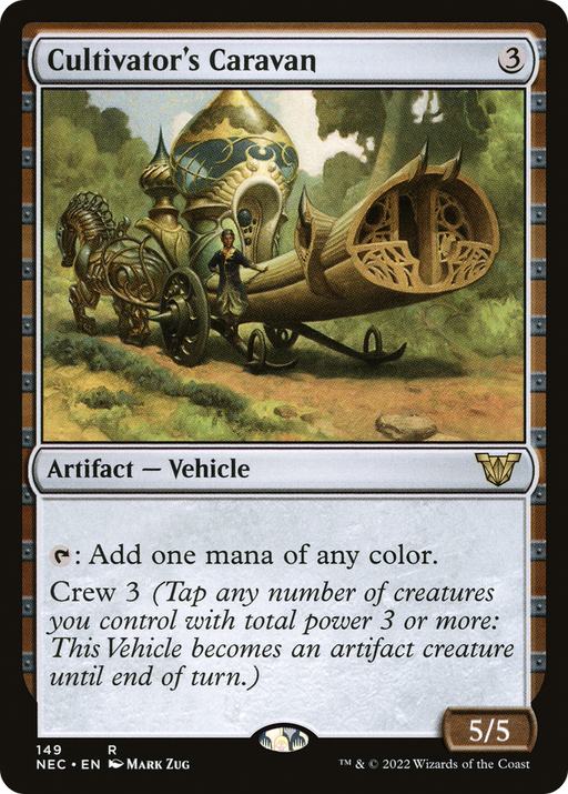 Cultivator's Caravan (NEC-149) [Neon Dynasty Commander] MTG Single Wizards of the Coast