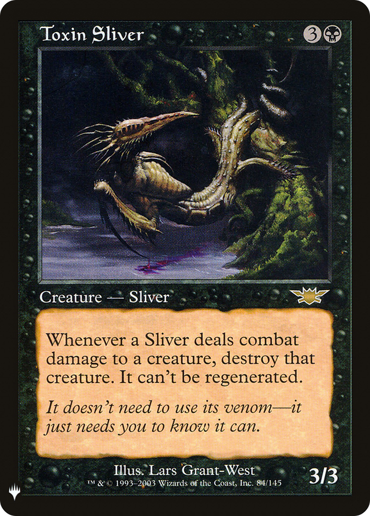 Toxin Sliver (LIST-LGN-84) [Mystery Booster] The List MTG Single Wizards of the Coast