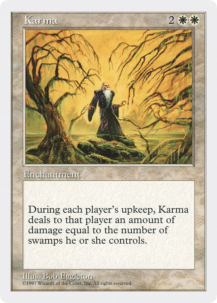 Karma (5ED-) [Fifth Edition] MTG Single Wizards of the Coast