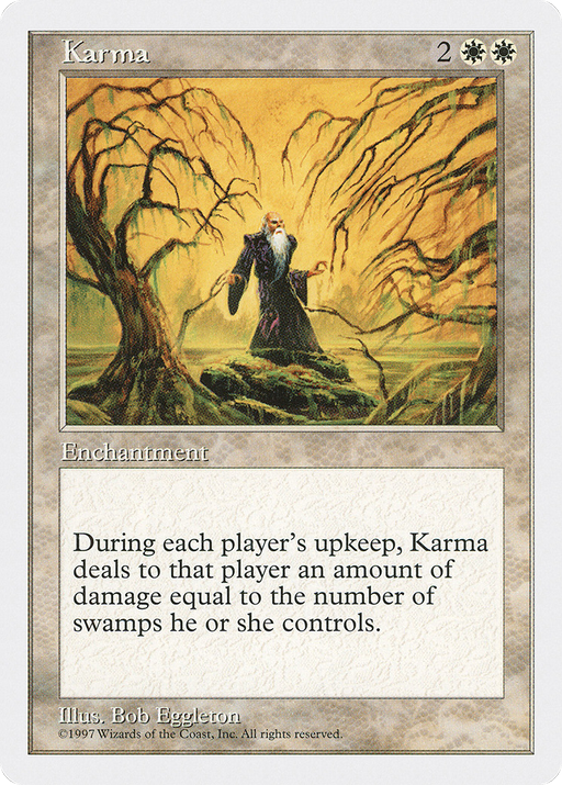 Karma (5ED-) [Fifth Edition] MTG Single Wizards of the Coast