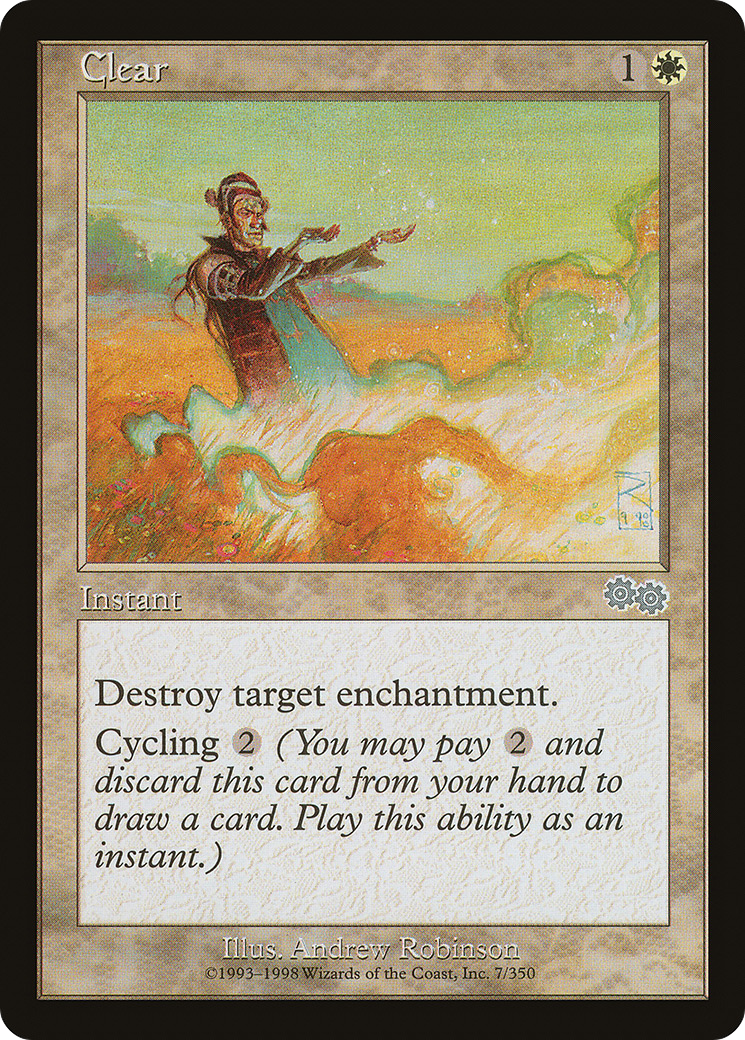 Clear (USG-007) [Urza's Saga] MTG Single Wizards of the Coast