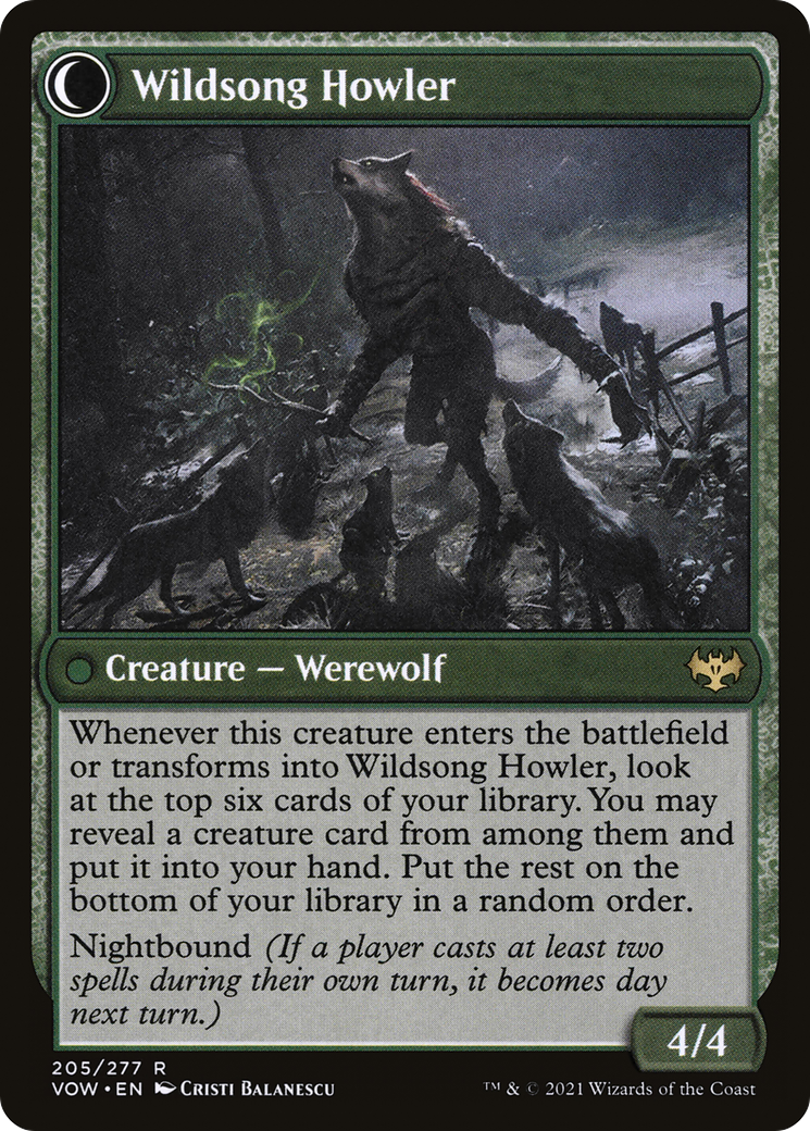 Howlpack Piper (VOW-205) [Innistrad: Crimson Vow] Foil MTG Single Wizards of the Coast