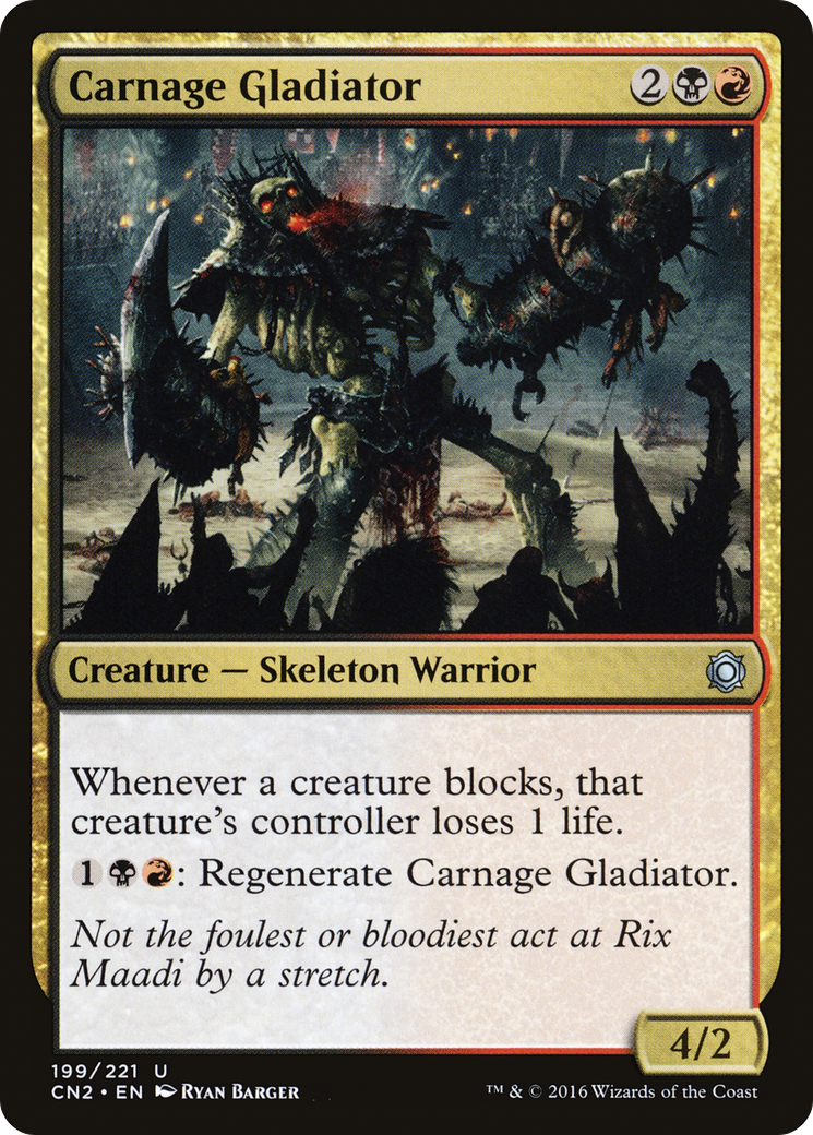 Carnage Gladiator (CN2-199) [Conspiracy: Take the Crown] MTG Single Wizards of the Coast