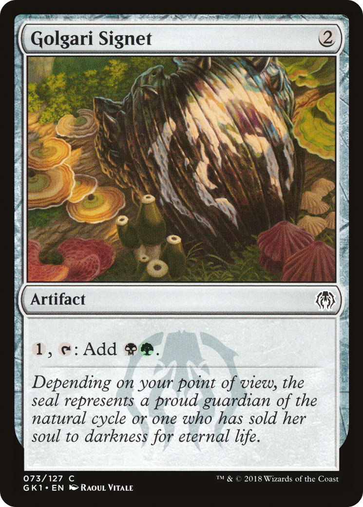 Golgari Signet (GR1-073) [Misc] GRN Guild Kit MTG Single Wizards of the Coast
