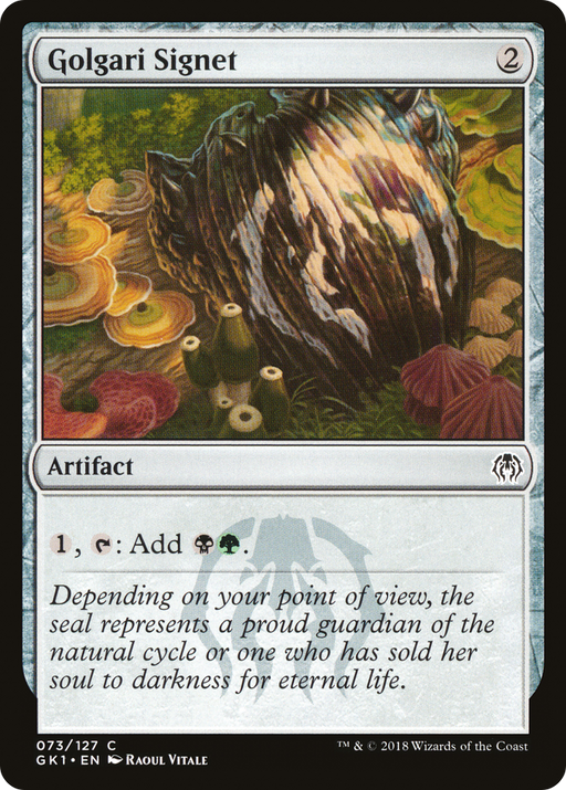 Golgari Signet (GR1-073) [Misc] GRN Guild Kit MTG Single Wizards of the Coast