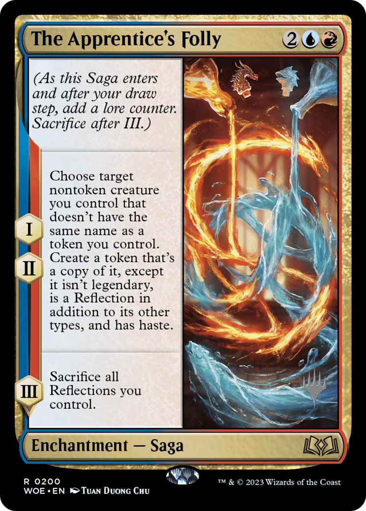 The Apprentice's Folly (PPWOE-200) [Wilds of Eldraine Promos] Foil MTG Single Wizards of the Coast