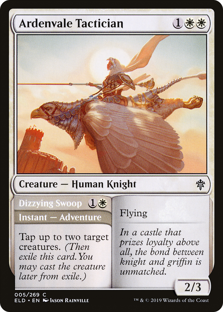 Ardenvale Tactician // Dizzying Swoop (ELD-005) [Throne of Eldraine] MTG Single Wizards of the Coast