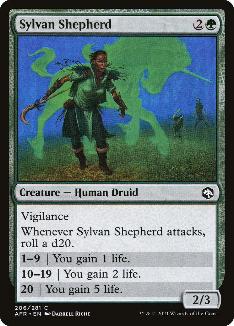 Sylvan Shepherd (AFR-206) [Adventures in the Forgotten Realms] MTG Single Wizards of the Coast