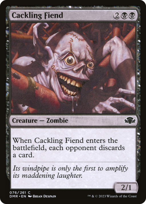 Cackling Fiend (DMR-076) [Dominaria Remastered] MTG Single Wizards of the Coast