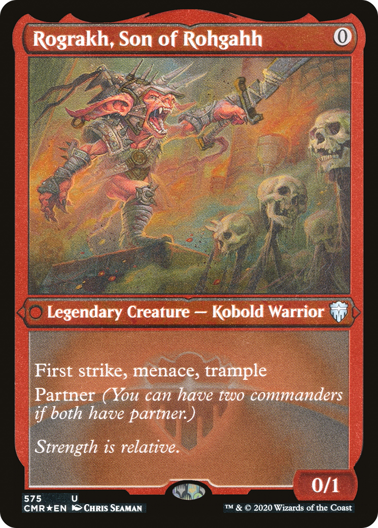 Rograkh, Son of Rohgahh (Foil Etched) (CMR-575) [Commander Legends] Foil MTG Single Wizards of the Coast