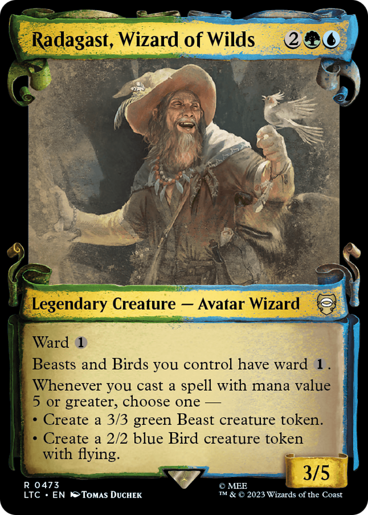 Radagast, Wizard of Wilds (LTC-473) [Tales of Middle-earth Commander] (Showcase) MTG Single Wizards of the Coast