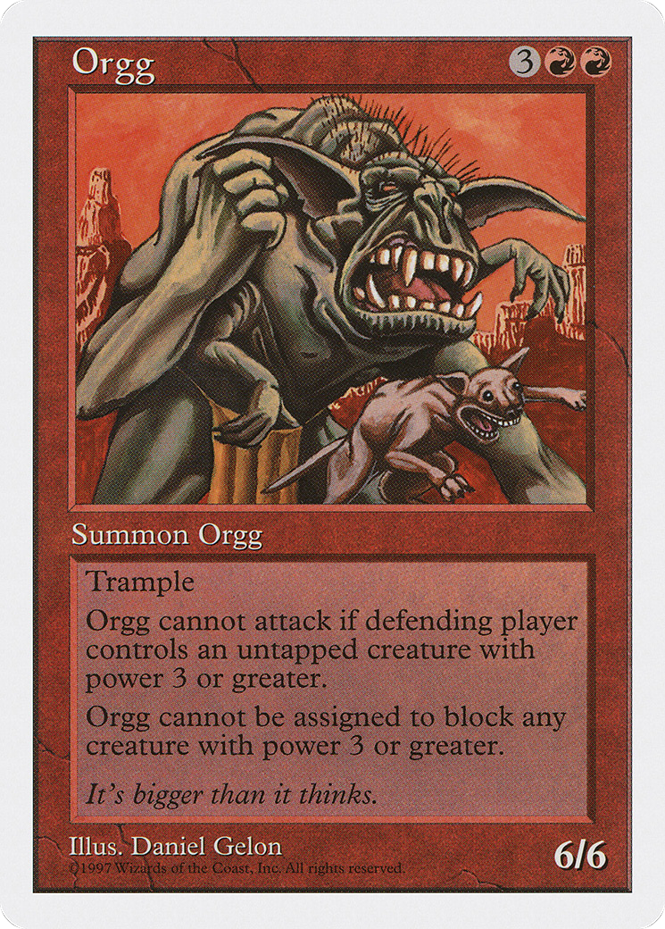 Orgg (5ED-259) [Fifth Edition] MTG Single Wizards of the Coast