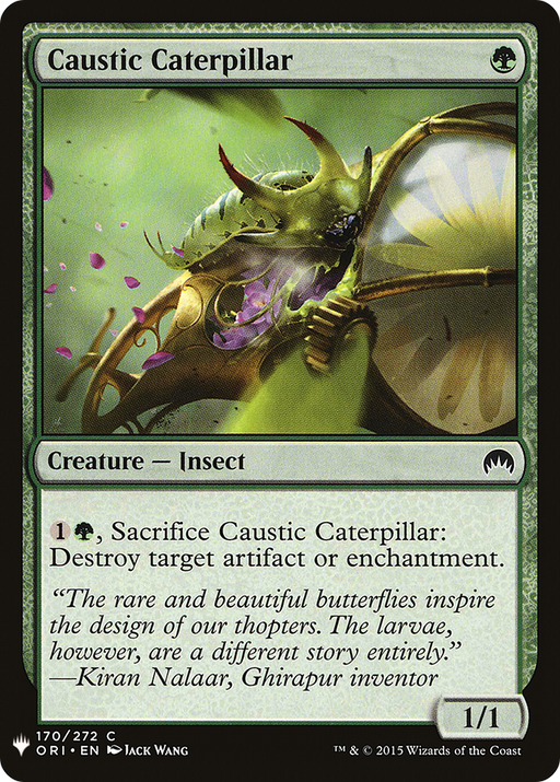Caustic Caterpillar (LIST-ORI-170) [Mystery Booster] The List MTG Single Wizards of the Coast