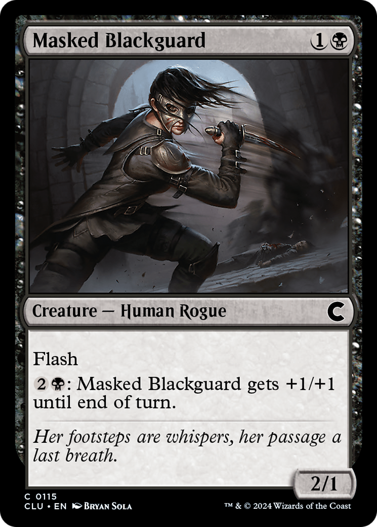 Masked Blackguard (CLU-115) [Ravnica: Clue Edition] MTG Single Wizards of the Coast