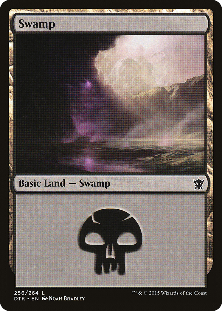 Swamp (DTK-256) [Dragons of Tarkir] Foil MTG Single Wizards of the Coast