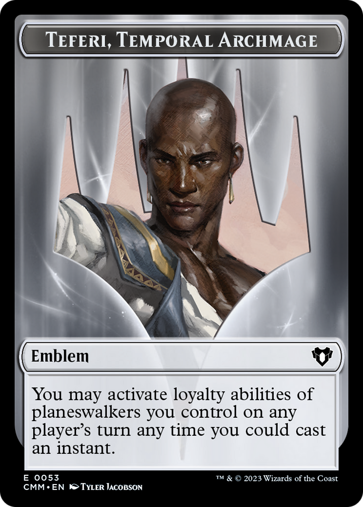 Teferi, Temporal Archmage Emblem [Tokens] Commander Masters Tokens MTG Single Magic: The Gathering