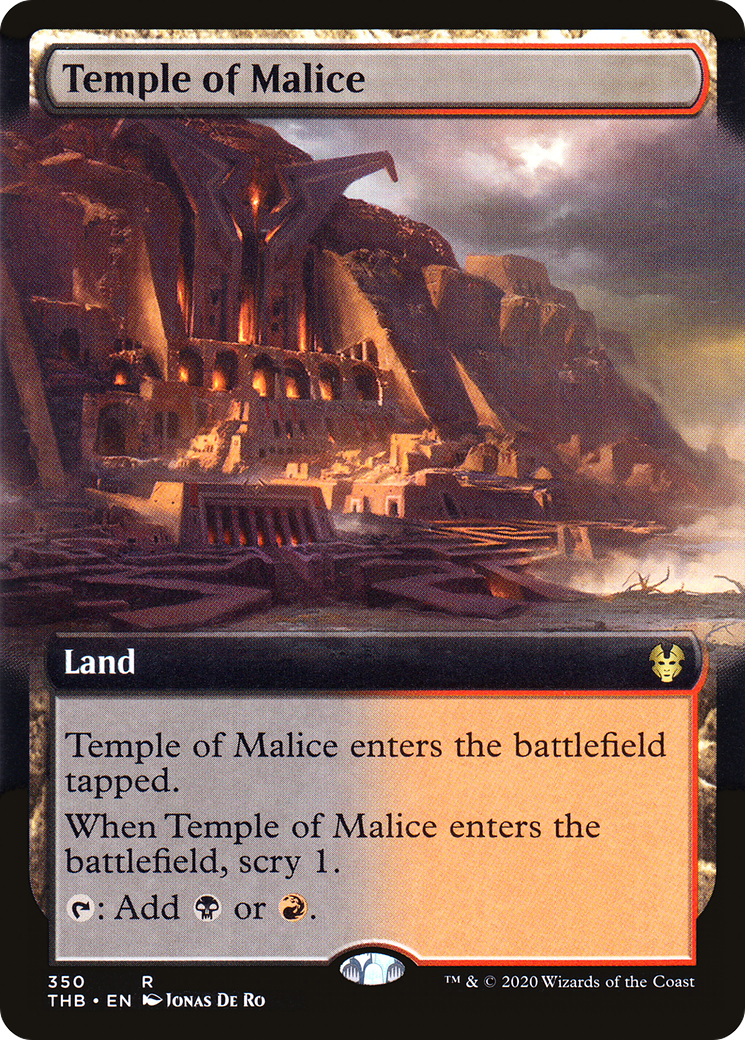 Temple of Malice (THB-350) [Theros Beyond Death] (Extended Art) MTG Single Wizards of the Coast
