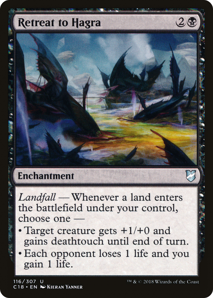 Retreat to Hagra (C18-116) [Commander 2018] MTG Single Wizards of the Coast