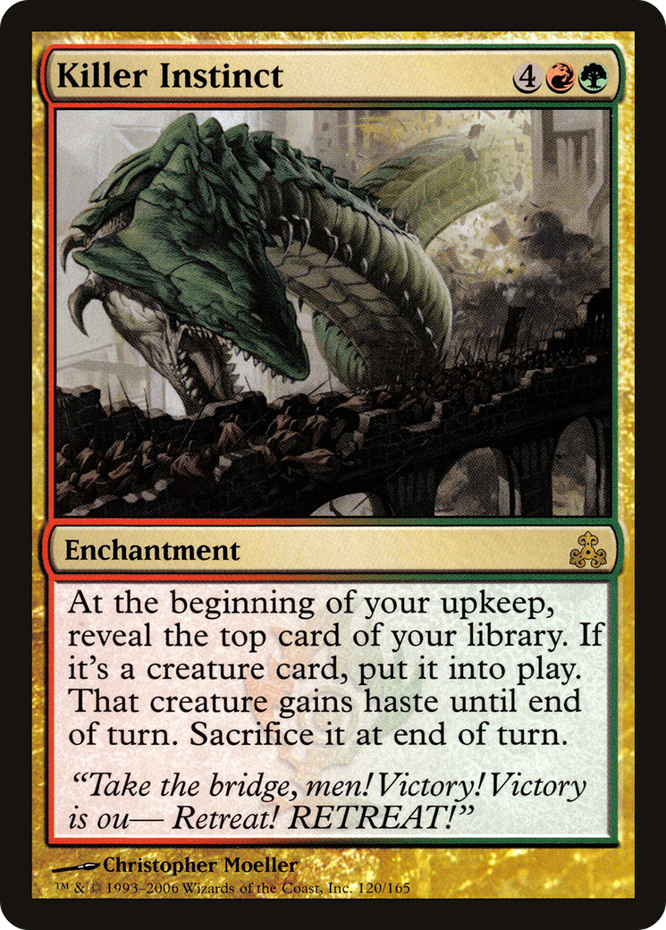 Killer Instinct (GPT-120) [Guildpact] Foil MTG Single Wizards of the Coast