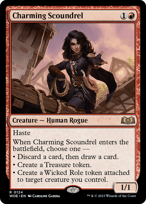 Charming Scoundrel (WOE-124) [Wilds of Eldraine] MTG Single Wizards of the Coast