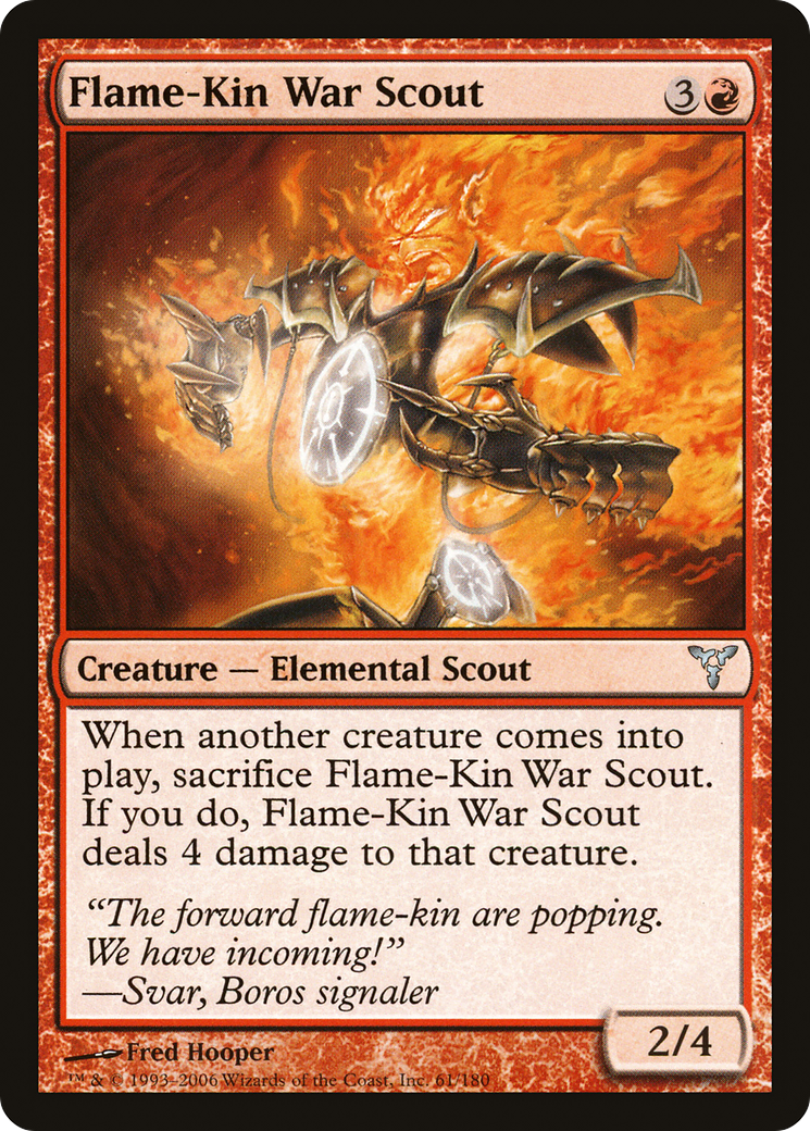 Flame-Kin War Scout [Dissension] MTG Single Magic: The Gathering