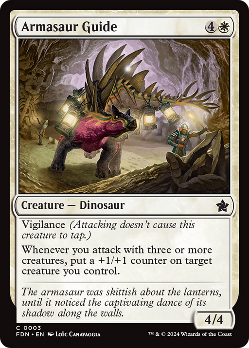 Armasaur Guide (FDN-003) [Foundations] Foil MTG Single Wizards of the Coast