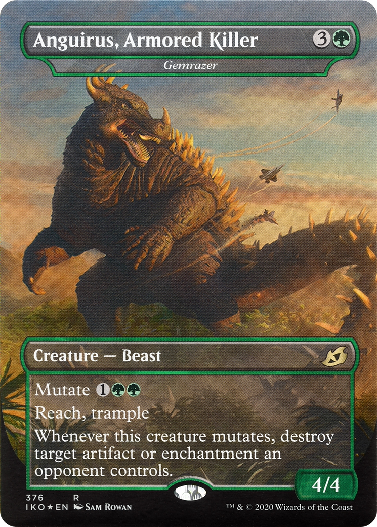 Anguirus, Armored Killer - Gemrazer (IKO-376) [Ikoria: Lair of Behemoths] (Borderless) MTG Single Wizards of the Coast
