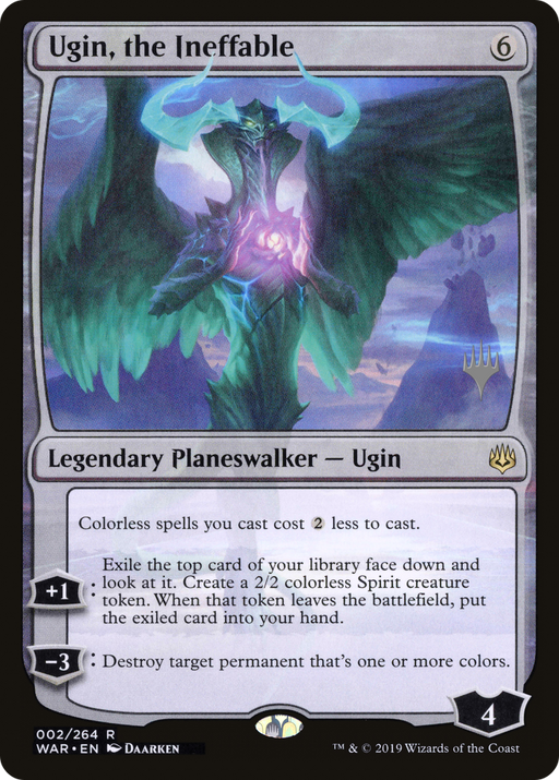 Ugin, the Ineffable (PPELD-002) [War of the Spark Promos] Foil MTG Single Wizards of the Coast