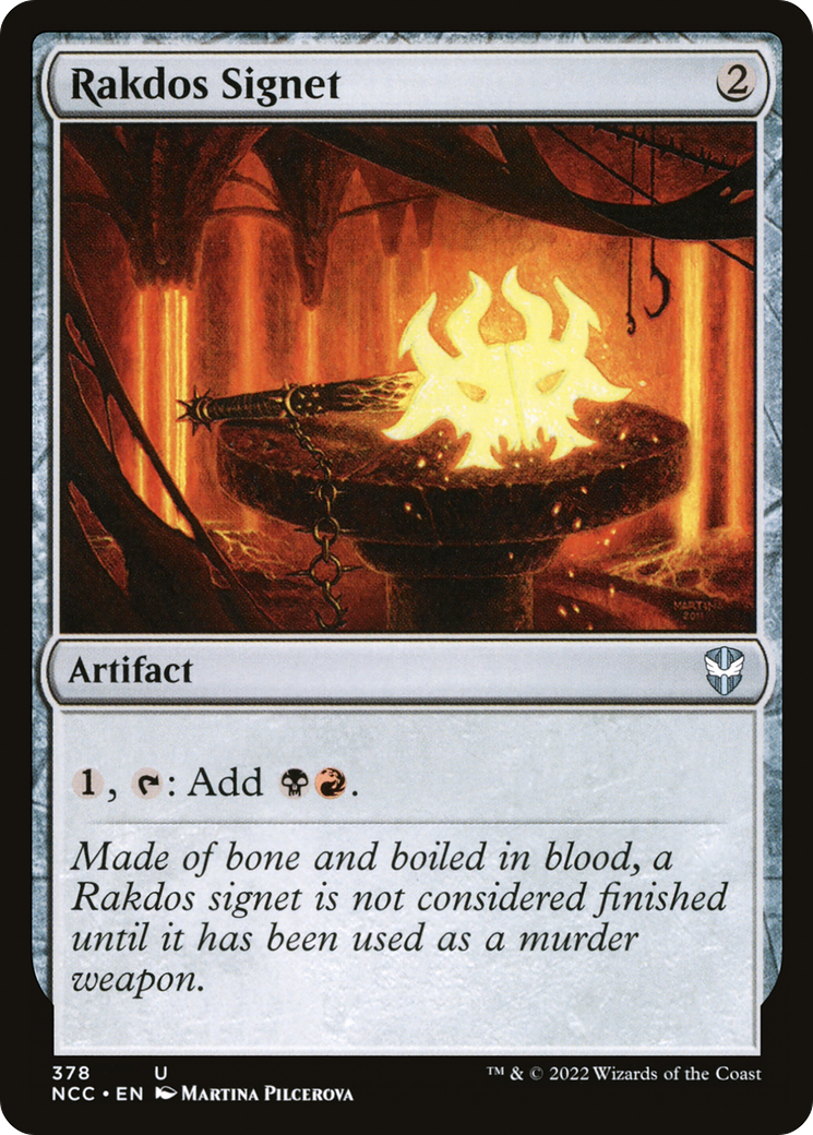 Rakdos Signet (NCC-378) [New Capenna Commander] MTG Single Wizards of the Coast