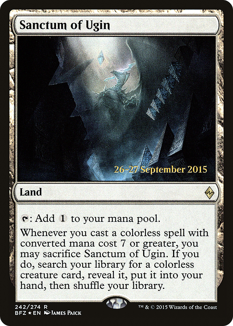 Sanctum of Ugin (PRE-242) [Battle for Zendikar Promos] Foil MTG Single Wizards of the Coast