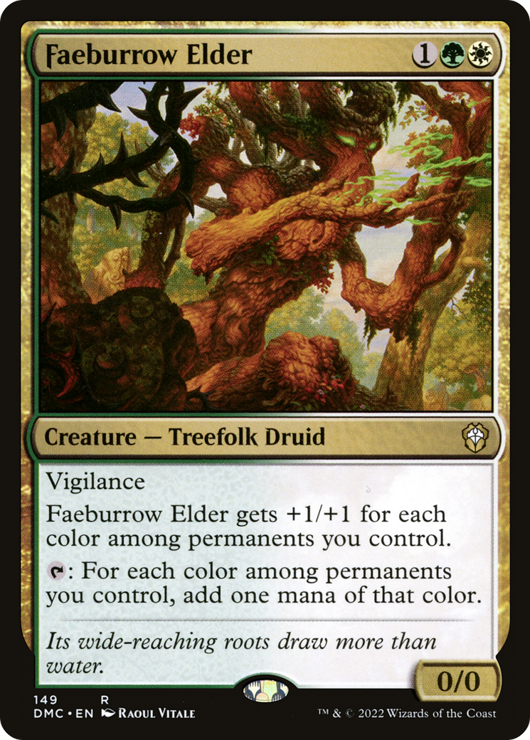 Faeburrow Elder (DMC-149) [Dominaria United Commander] MTG Single Wizards of the Coast