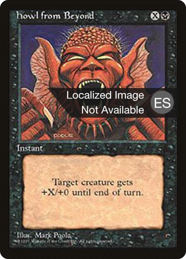 Howl from Beyond (4BB-141) [Fourth Edition Foreign Black Border] MTG Single Wizards of the Coast