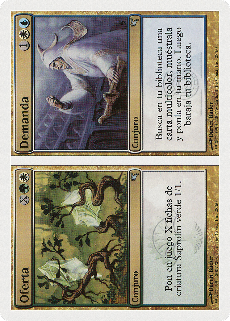 Supply // Demand (Spanish) - "Oferta // Demanda" (J28) (PSAL-J28) [Misc] Salvat 2005 MTG Single Wizards of the Coast