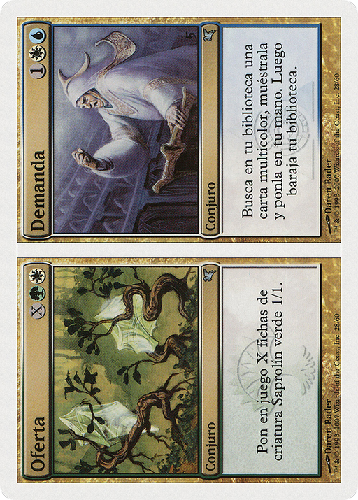 Supply // Demand (Spanish) - "Oferta // Demanda" (J28) (PSAL-J28) [Misc] Salvat 2005 MTG Single Wizards of the Coast