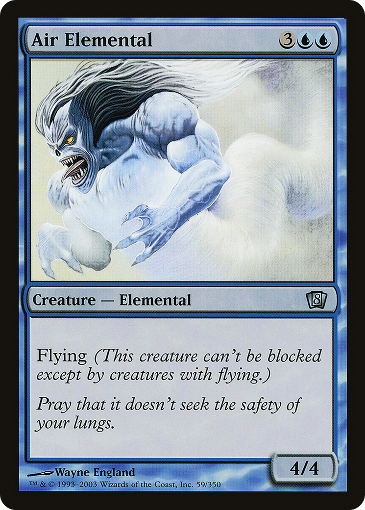 Air Elemental (8ED-059) [8th Edition] Foil MTG Single Wizards of the Coast