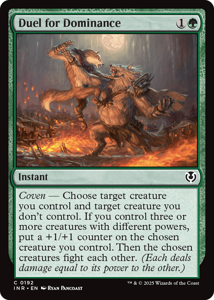 Duel for Dominance (INR-192) [Innistrad Remastered] Foil MTG Single Wizards of the Coast