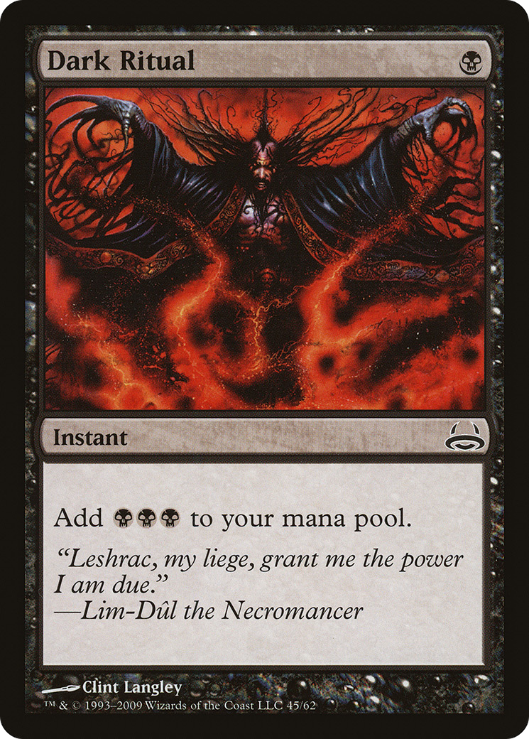 Dark Ritual (DDC-045) [Misc] Duel Decks: Divine vs. Demonic MTG Single Wizards of the Coast