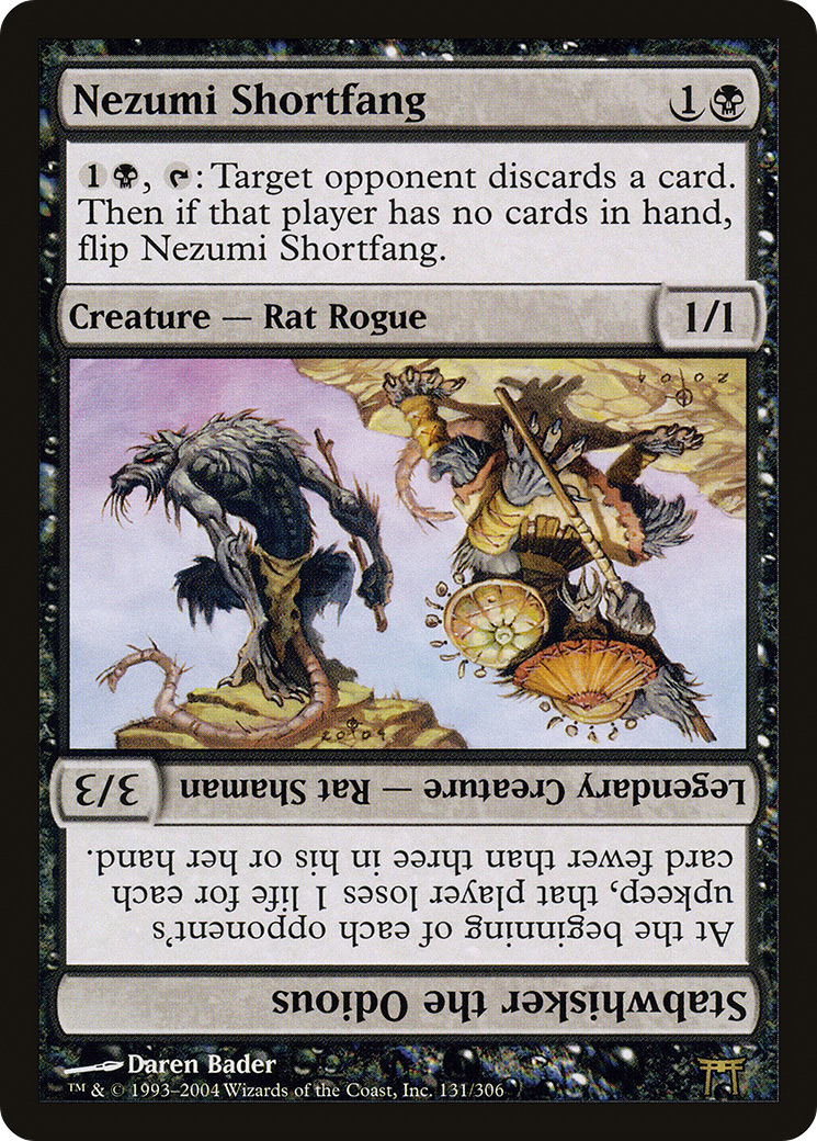 Nezumi Shortfang // Stabwhisker the Odious (CHK-131) [Champions of Kamigawa] MTG Single Wizards of the Coast