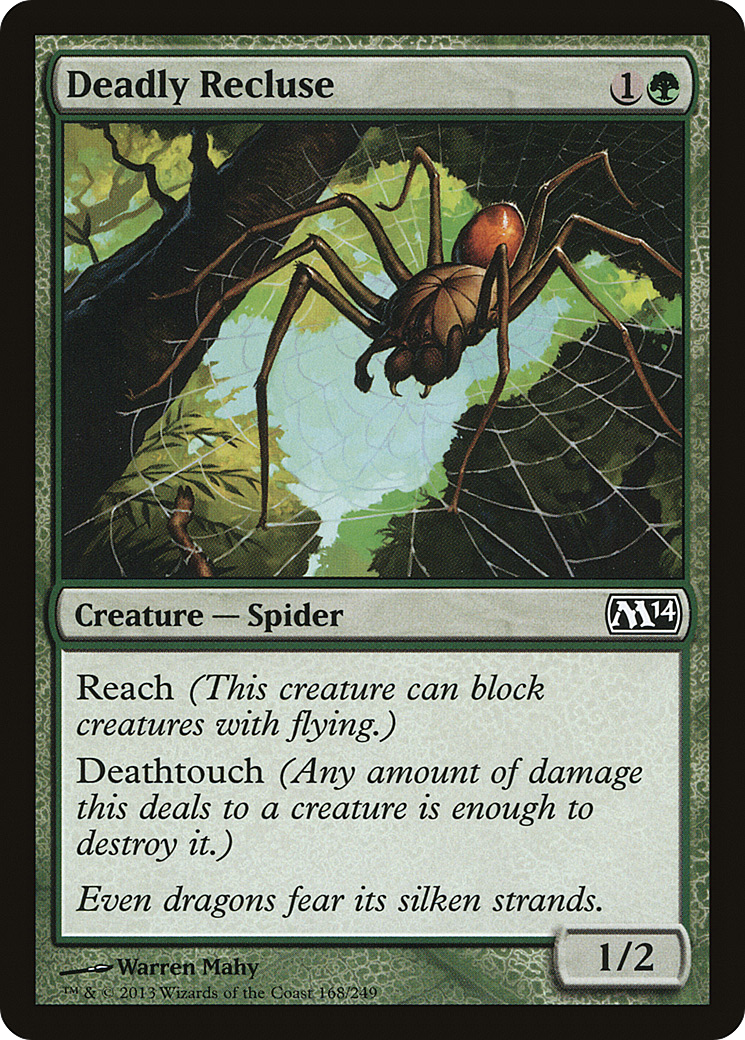 Deadly Recluse (M14-168) [Magic 2014] MTG Single Wizards of the Coast
