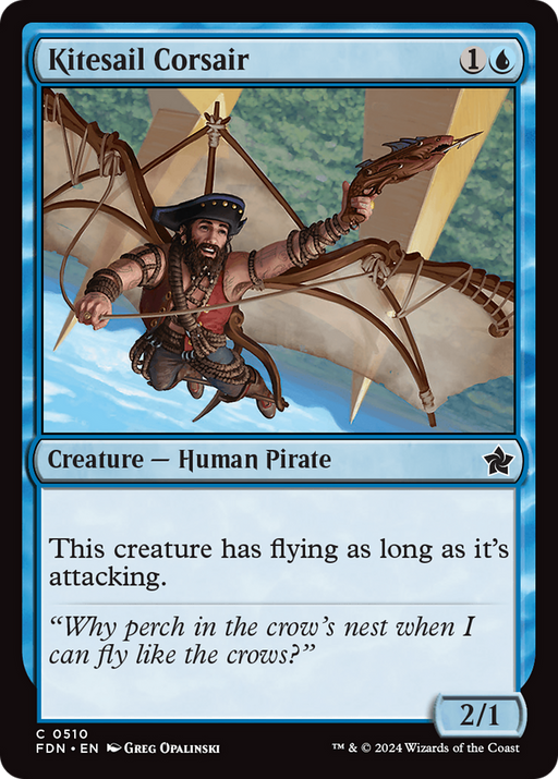 Kitesail Corsair (FDN-510) [Foundations] MTG Single Wizards of the Coast