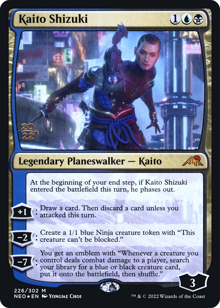 Kaito Shizuki (PRE-226S) [Kamigawa: Neon Dynasty Promos] Foil MTG Single Wizards of the Coast