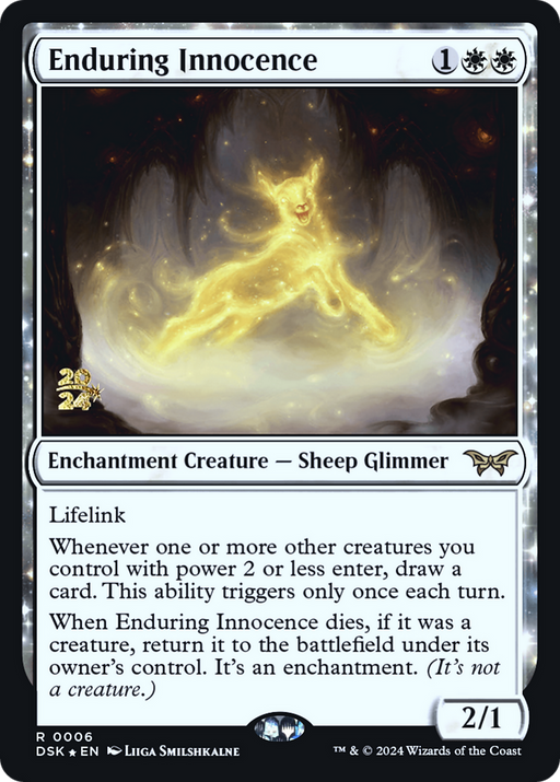 Enduring Innocence (PRE-006) [Duskmourn: House of Horror Promos] Foil MTG Single Wizards of the Coast