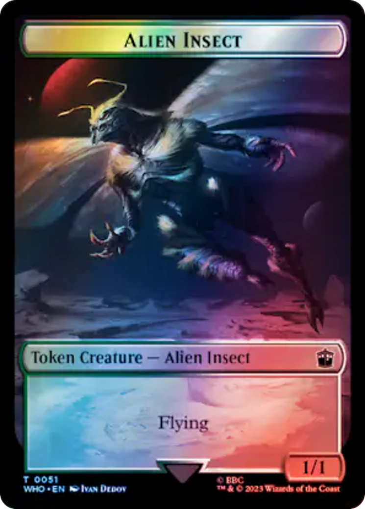 Alien Insect (TWHO-051) [Tokens] Doctor Who Tokens Foil MTG Single Wizards of the Coast