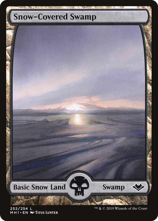 Snow-Covered Swamp (MH1-252) [Modern Horizons] Foil MTG Single Modern Horizons