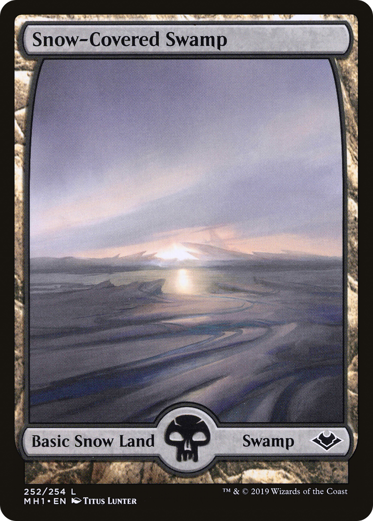 Snow-Covered Swamp (MH1-252) [Modern Horizons] MTG Single Modern Horizons