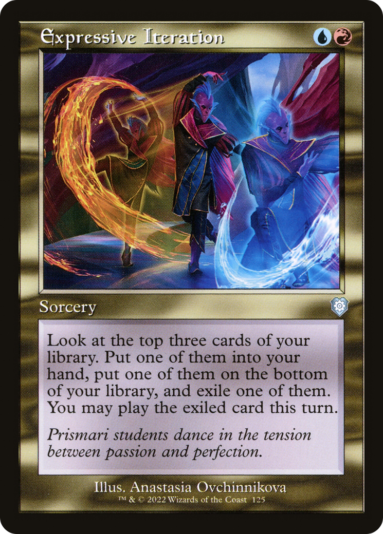 Expressive Iteration (BRC-125) [The Brothers' War Commander] MTG Single Wizards of the Coast