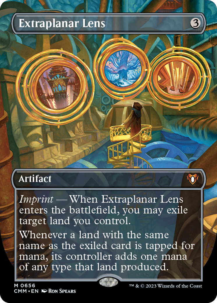 Extraplanar Lens (CMM-656) [Commander Masters] (Borderless) MTG Single Wizards of the Coast